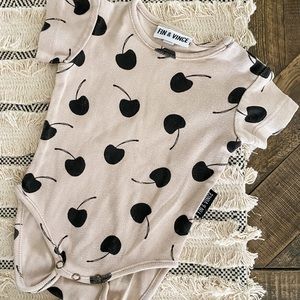Fin and Vince Cherry Onesie